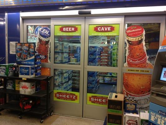 OMG there's a beer cave!