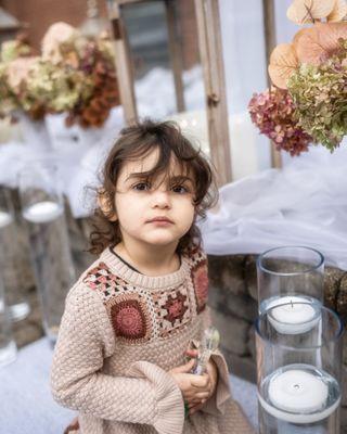 Brides Child in Wedding Photoshoot