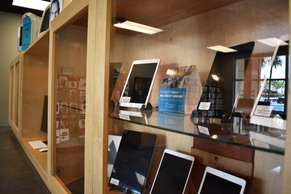 iPads for sale on the showroom