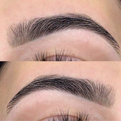 Brows waxed, shaped & tinted by Amanda