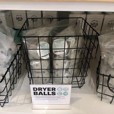 Dryer balls with essential oils - that's what the dots are. They work!