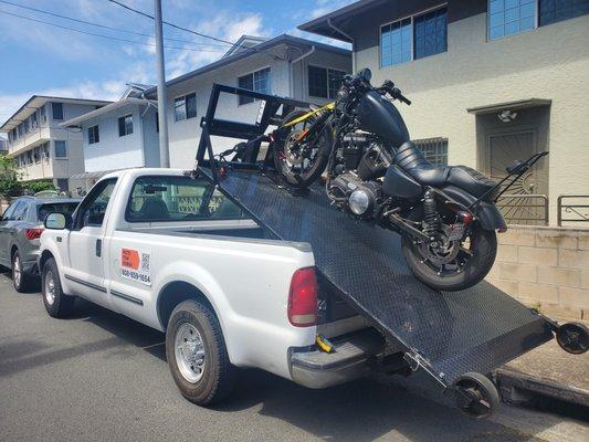 Motorcycle Towing in Hawaii.