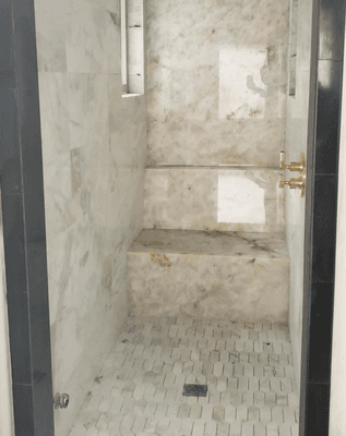 restoration and remodel of bathroom shower