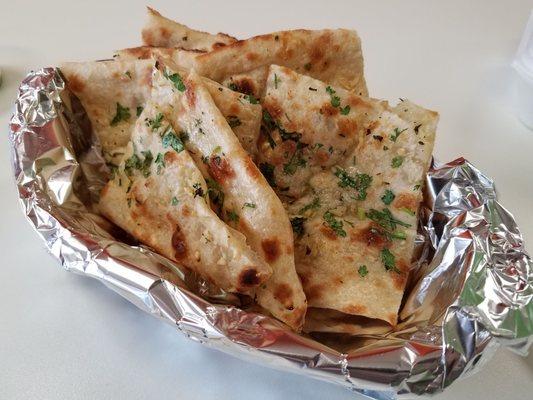 Garlic Naan. Fresh and hot.