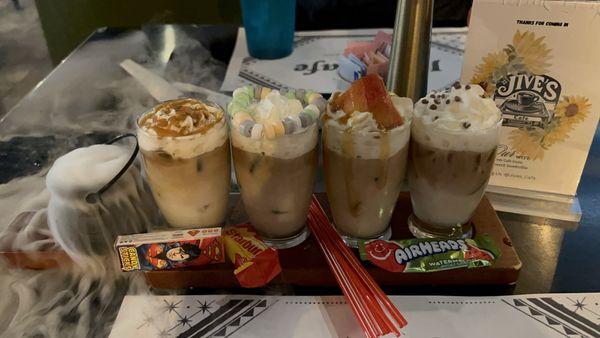 Halloween Latte Flight