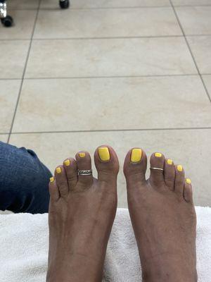 My finished toes