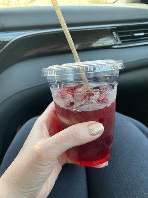 Hibiscus sangria tea.