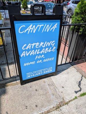 Cantina
 
 Catering available for home or office
 
 166a Mamaroneck Avenue, White Plains, NY 10601
 
 (914) 461-3959