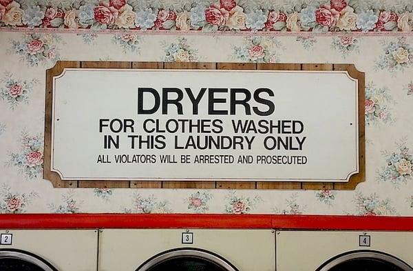 Because it really matters where your clothes were washed.  Your money isn't good enough otherwise.