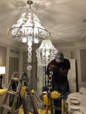 Chandelier restoration