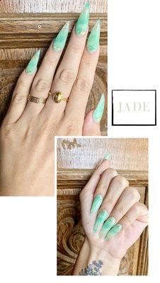 Jade Nails: Stiletto.