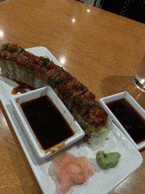 Super hot roll but delicious!