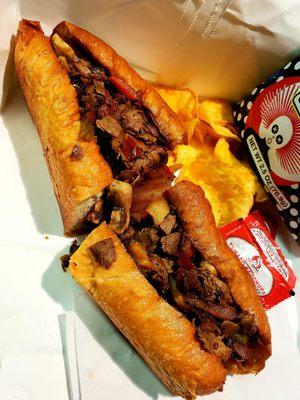 Shake Hands With Beef Cheese Steak Sammich!!