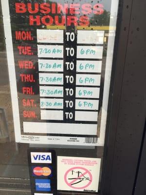 Business hours