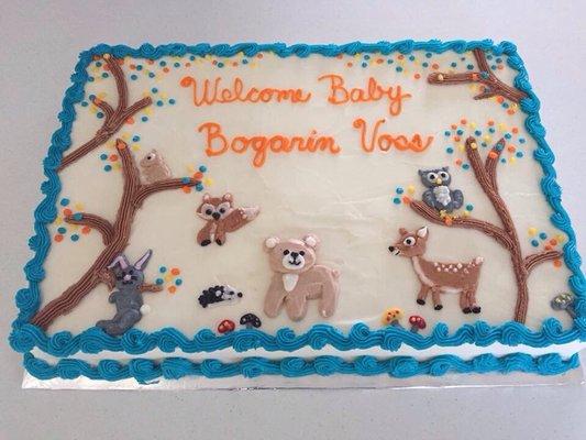 Woodland Animals Baby Shower Theme. And it tastes as good as it looks!