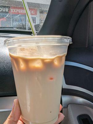 Iced caffe latte