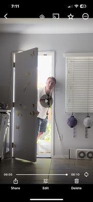 Video proof of Alex Smith breaking into the unit with his keys-- kept harassing me when I told him to leave