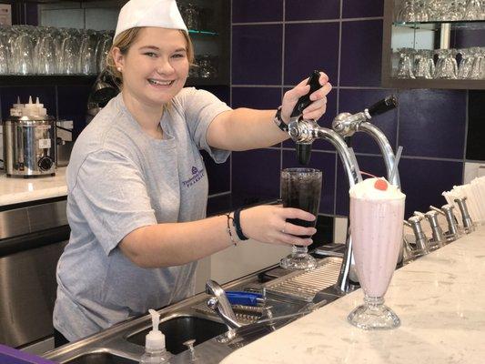 Our restored antique soda fountain offers sugar cane sodas and more! Open Monday-Friday 9-6.