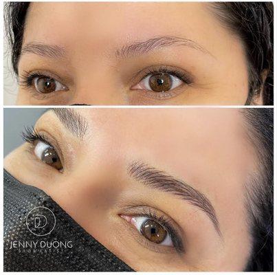 Microblading + Nano Machine hairstokes