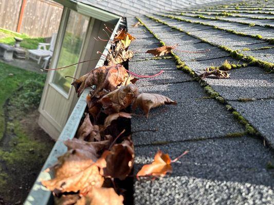 Gutters running over