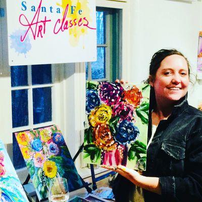 Experience the perfect blend of art and leisure at Santa Fe Art Classes. Join our wine and paint sessions for a delightful evening