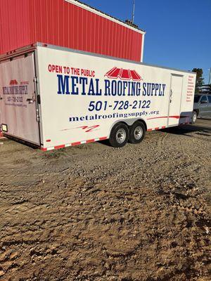 Metal Roofing Supply Trailer