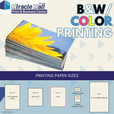 Looking for high-quality, vibrant prints? Look no further! Our color printing service offers a range of options for all your printing needs.