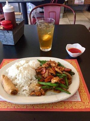 Pad prik king lunch plate. YUM