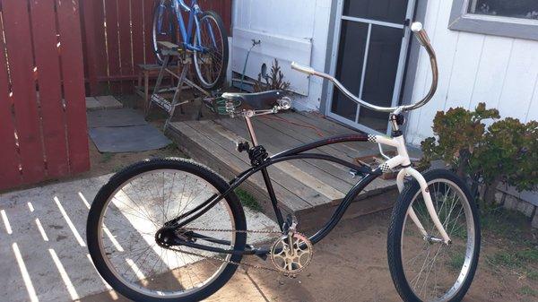 A couple projects , need a lot of parts for my Dyno beach cruiser , need to comunicate  with you . Live in imperial beach .