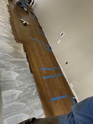 Hardwood installation