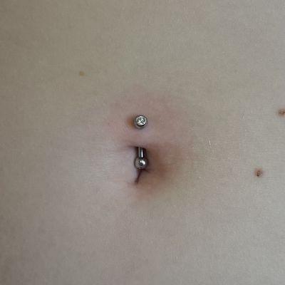 Navel piercing