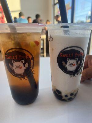 Lychee Fruit Tea & Coconut Milk Tea