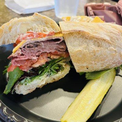 Roast Beef on a French Roll-so good