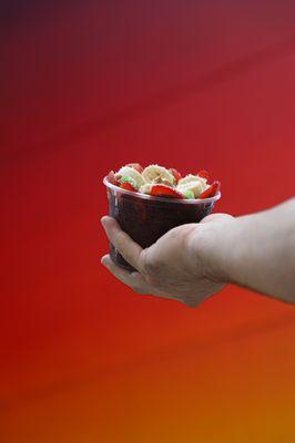 Delicious Acaí bowl packed with fresh fruit.