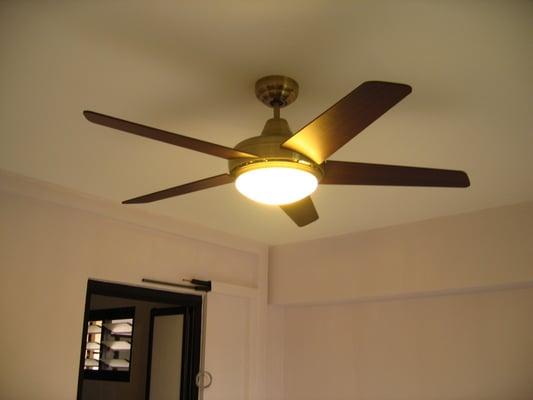 New ceiling fan.