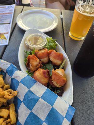 Bacon wrapped scallops