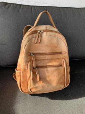 Leather book bag