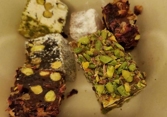 Turkish delight assortment.