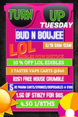 join us on Tuesdays for TU Tuesday! Dirty Sprite allllll day!