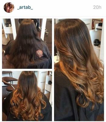 Ombré balayage by Arta. So pleased with how it turned out!