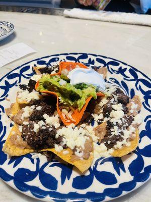 Now the nachos fajita with queso fresco wow !