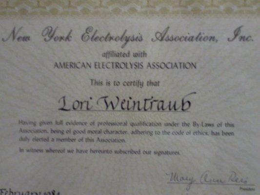 Member, NY Electrolysis Association