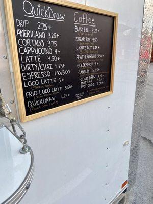 Menu As Of June 6, 2022