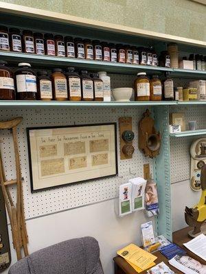 Antique pharmacy display