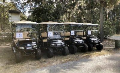 Tour Daufuskie carts for self-guided and guided excursions.