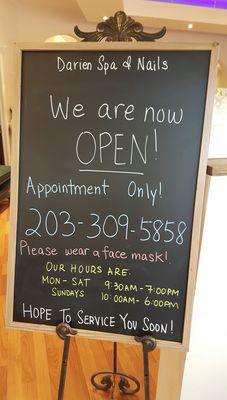 Please call ahead to make an appointment with us!