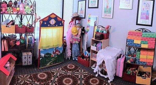 One of 3 child centered play rooms