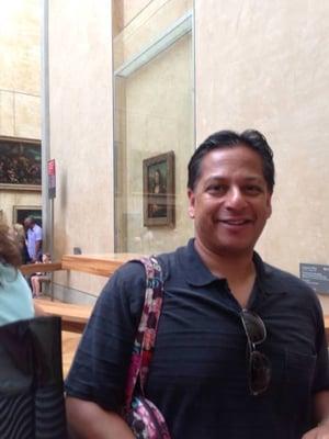 Ty Hyderally in Paris.France at the Louvre.