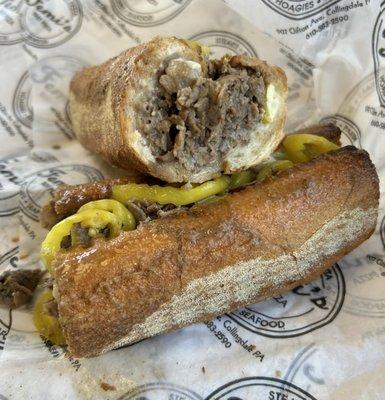 Cheesesteak- toasted bun was standard, pretty good overall, but very greasy