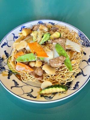 Beef pan fried/HK style noodles